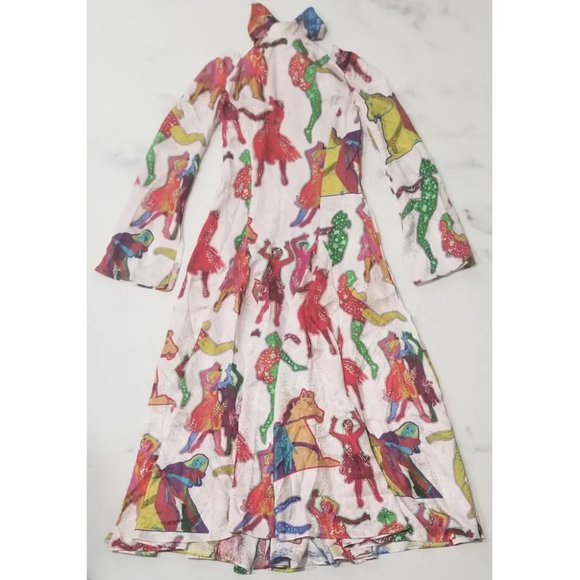 STELLA McCARTNEY All Together Now Beatles Lucy in the Sky w/ Diamonds Maxi Dress - Picture 8 of 15